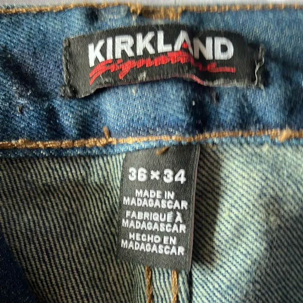 Kirkland Signature Blue Straight Jeans Classic Fit